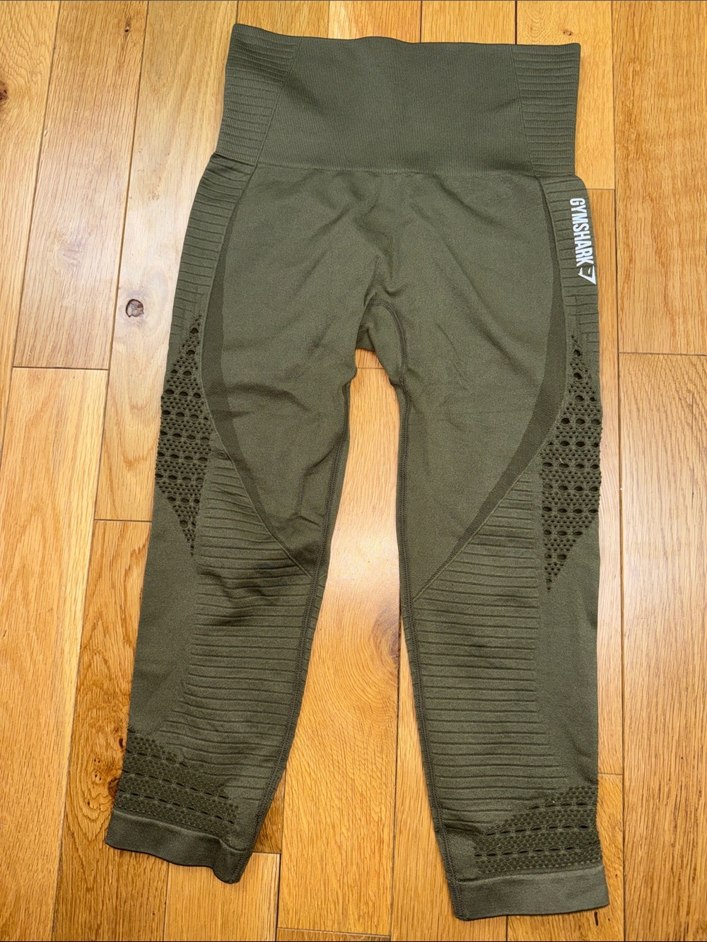 Gymshark Olive Seamless High-Waist Leggings S/M
